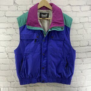 Marker Vest Sz L Vintage 90’s Cold‎ Weather Color Block Purple